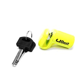 Candado de disco para moto L:75.5mm G:5mm S:4/10 No. 74D amarillo Best