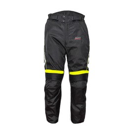 Pantalón para motociclista Visión negro/amarillo Talla M