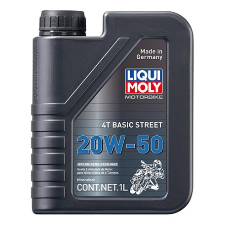 Aceite para motocicleta 4T-1L 20w50 mineral Liqui Moly